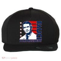 Vote Dr Fauci For President Wool Snapback Cap thumb 0