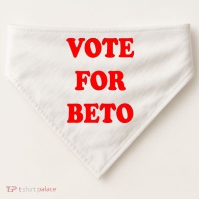 Vote For Beto USA-Made Doggie Bandana