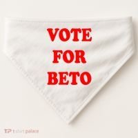 Vote For Beto USA-Made Doggie Bandana thumb 0