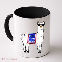 Vote For Beto Llama Coffee Mug thumb 0