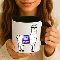 Vote For Beto Llama Coffee Mug thumb 3