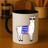 Vote For Beto Llama Coffee Mug thumb 4