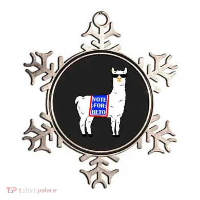 Vote For Beto Llama Ornament