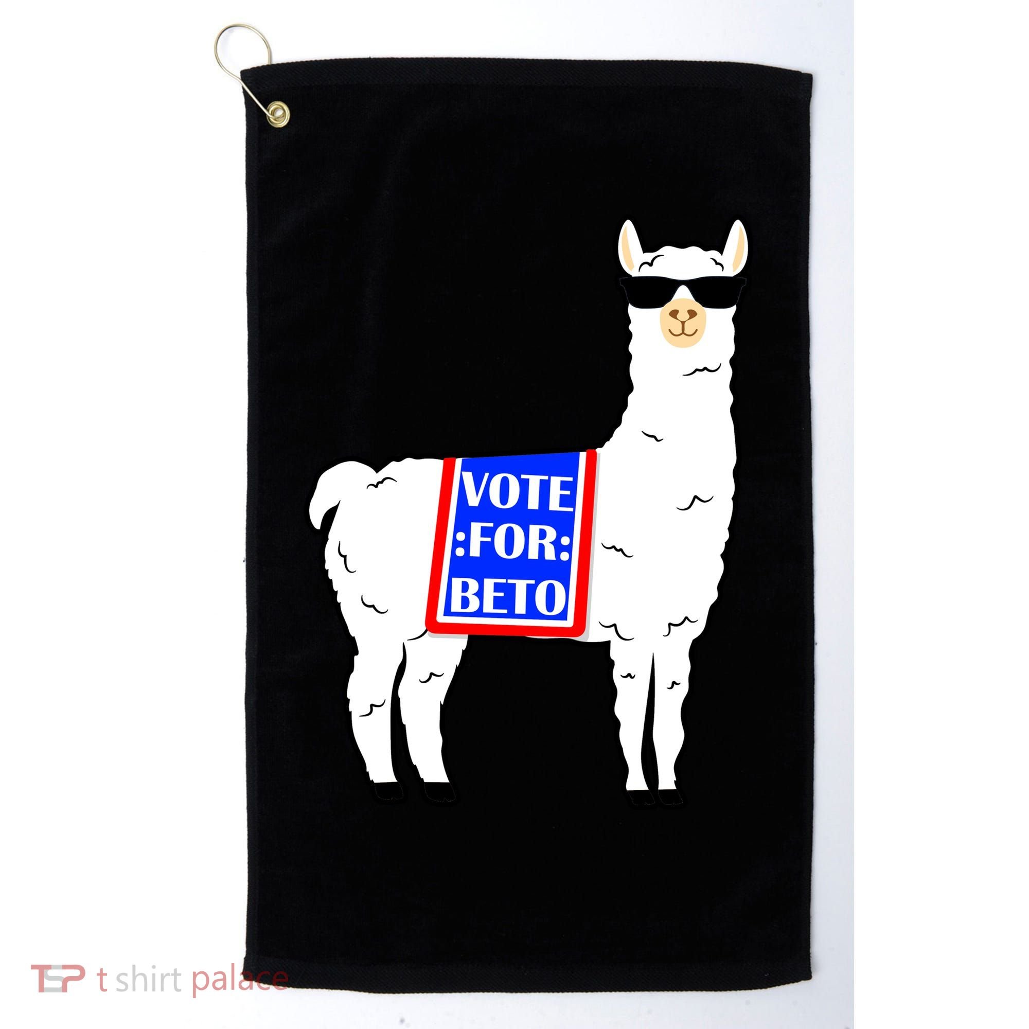 Vote For Beto Llama Golf Towel