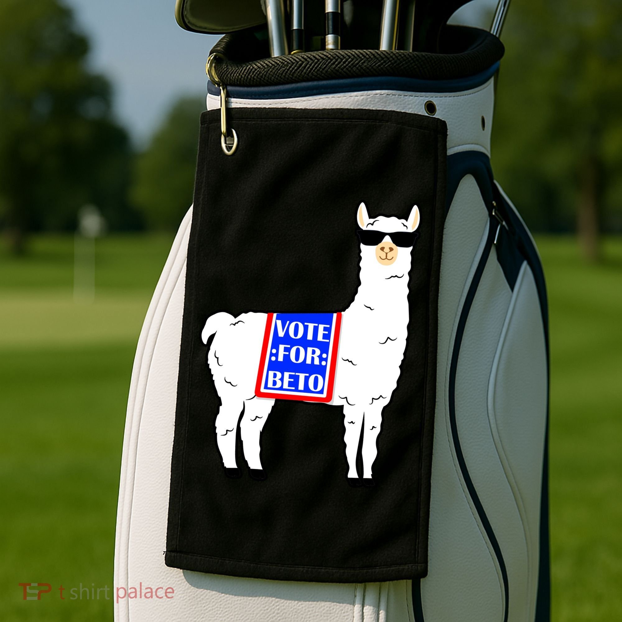 Vote For Beto Llama Golf Towel