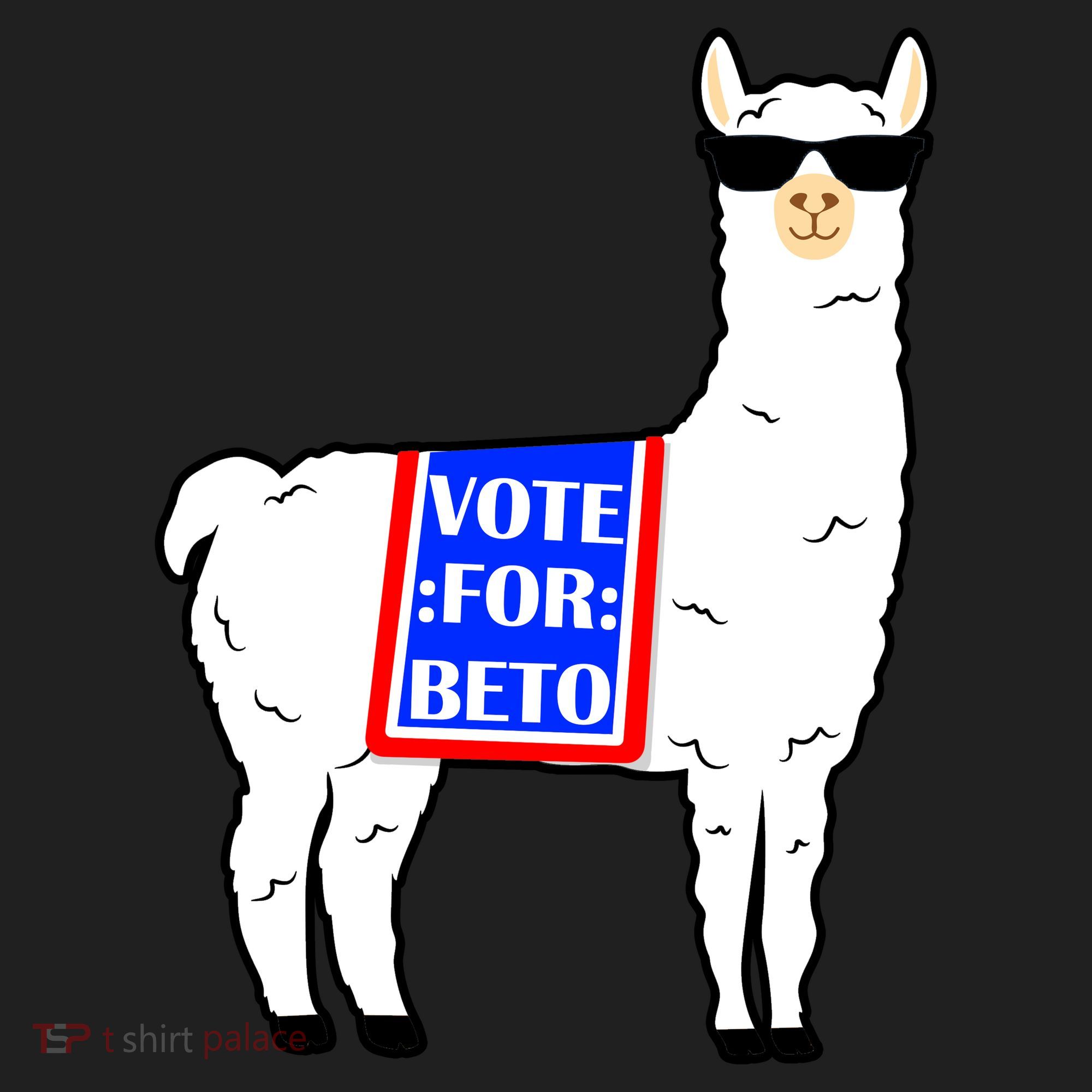 Vote For Beto Llama Golf Towel