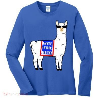 Vote For Beto Llama Women's Long Sleeve Shirt