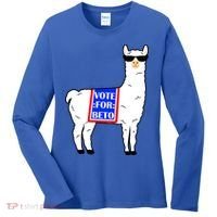 Vote For Beto Llama Women's Long Sleeve Shirt thumb 0