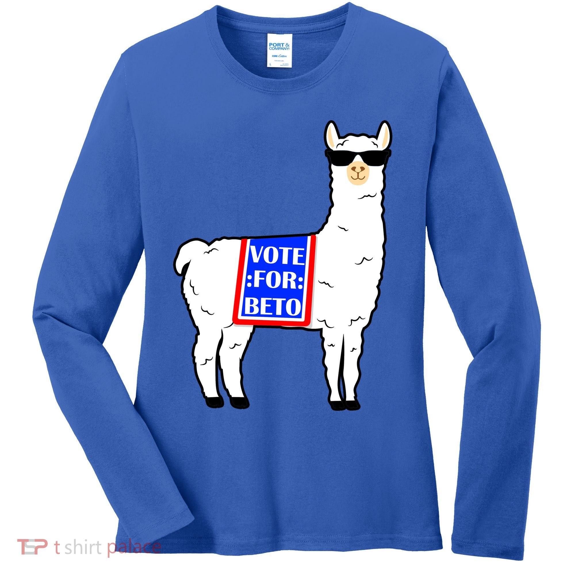 Vote For Beto Llama Women's Long Sleeve Shirt