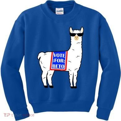 Vote For Beto Llama Kids Sweatshirt