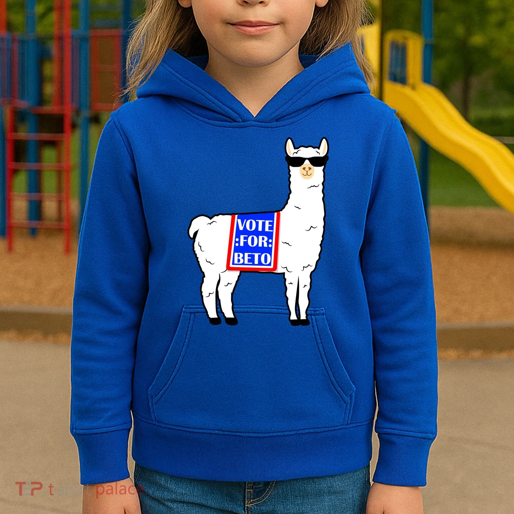 Vote For Beto Llama Kids Hoodie