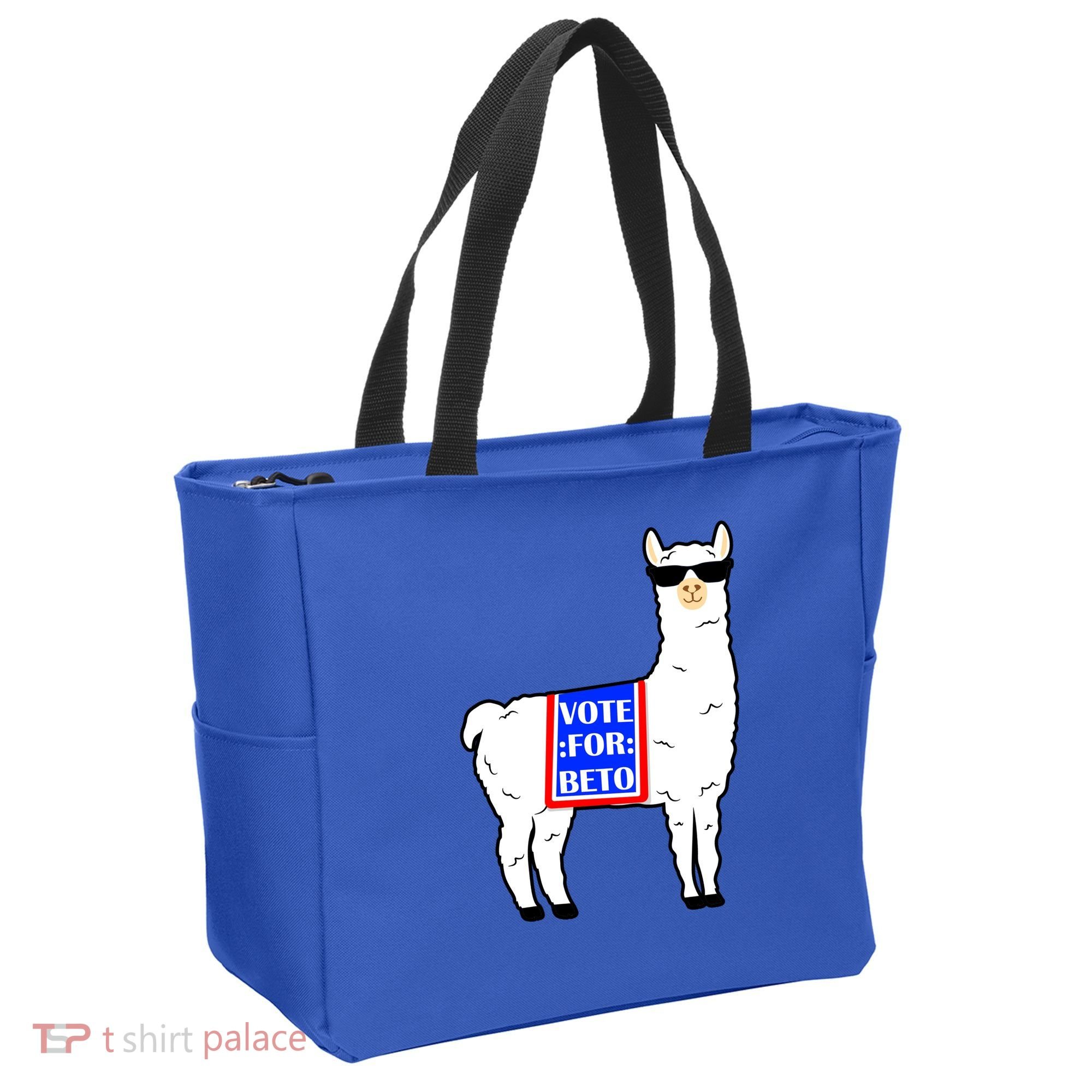 Vote For Beto Llama Tote Bag