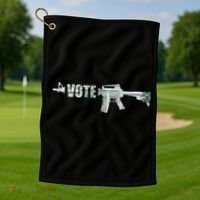 Vote Guns Golf Towel thumb 1