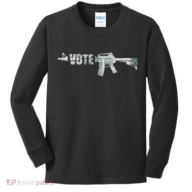 Vote Guns Kids Long Sleeve Shirt