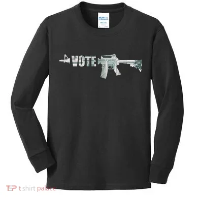 Vote Guns Kids Long Sleeve Shirt