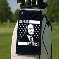 Vote In Fauci We Trust Golf Towel thumb 2