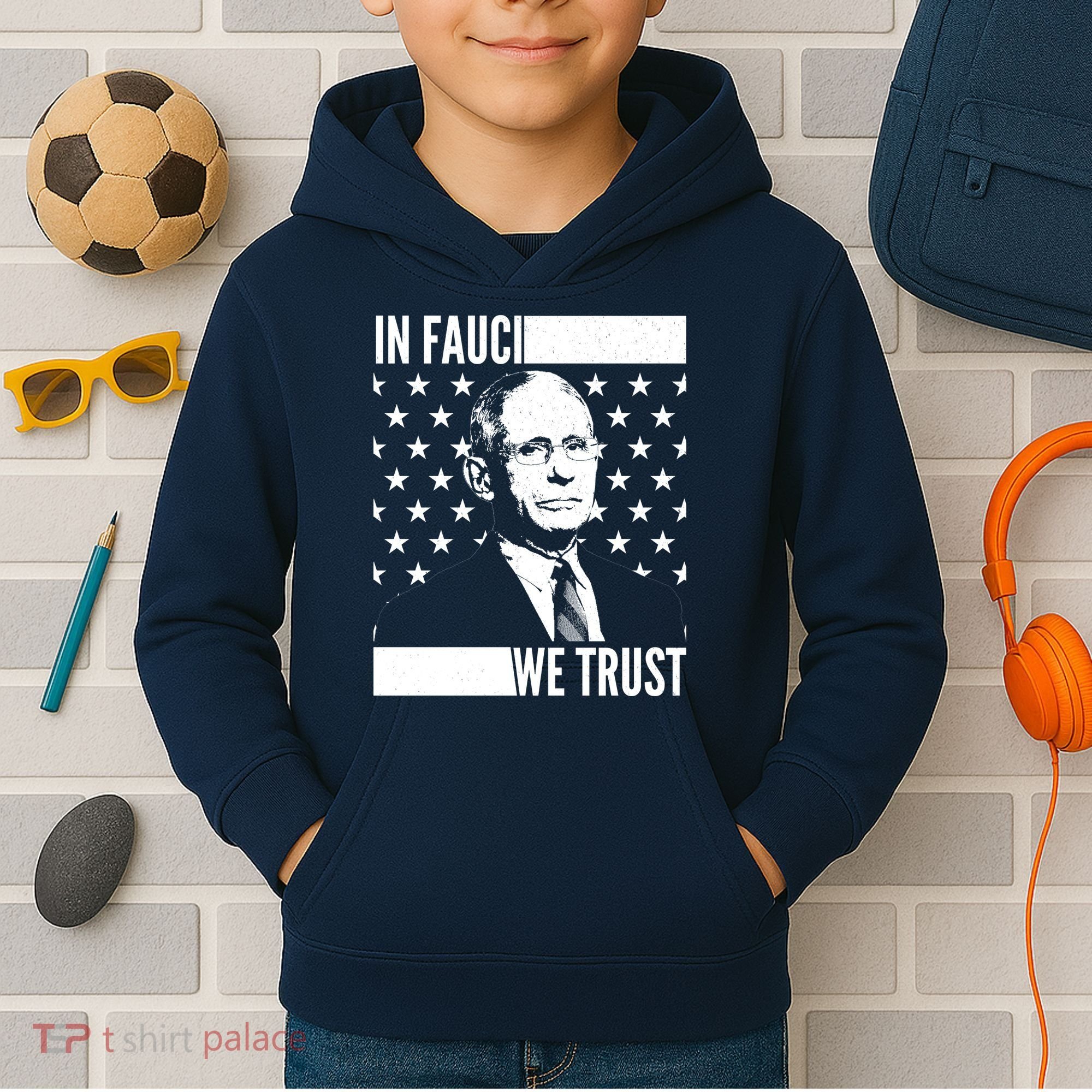 Vote In Fauci We Trust Kids Hoodie
