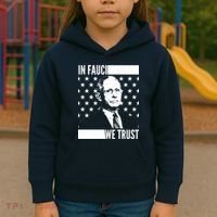 Vote In Fauci We Trust Kids Hoodie thumb 3