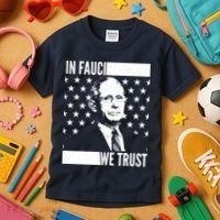 Vote In Fauci We Trust Kids T-Shirt thumb 3