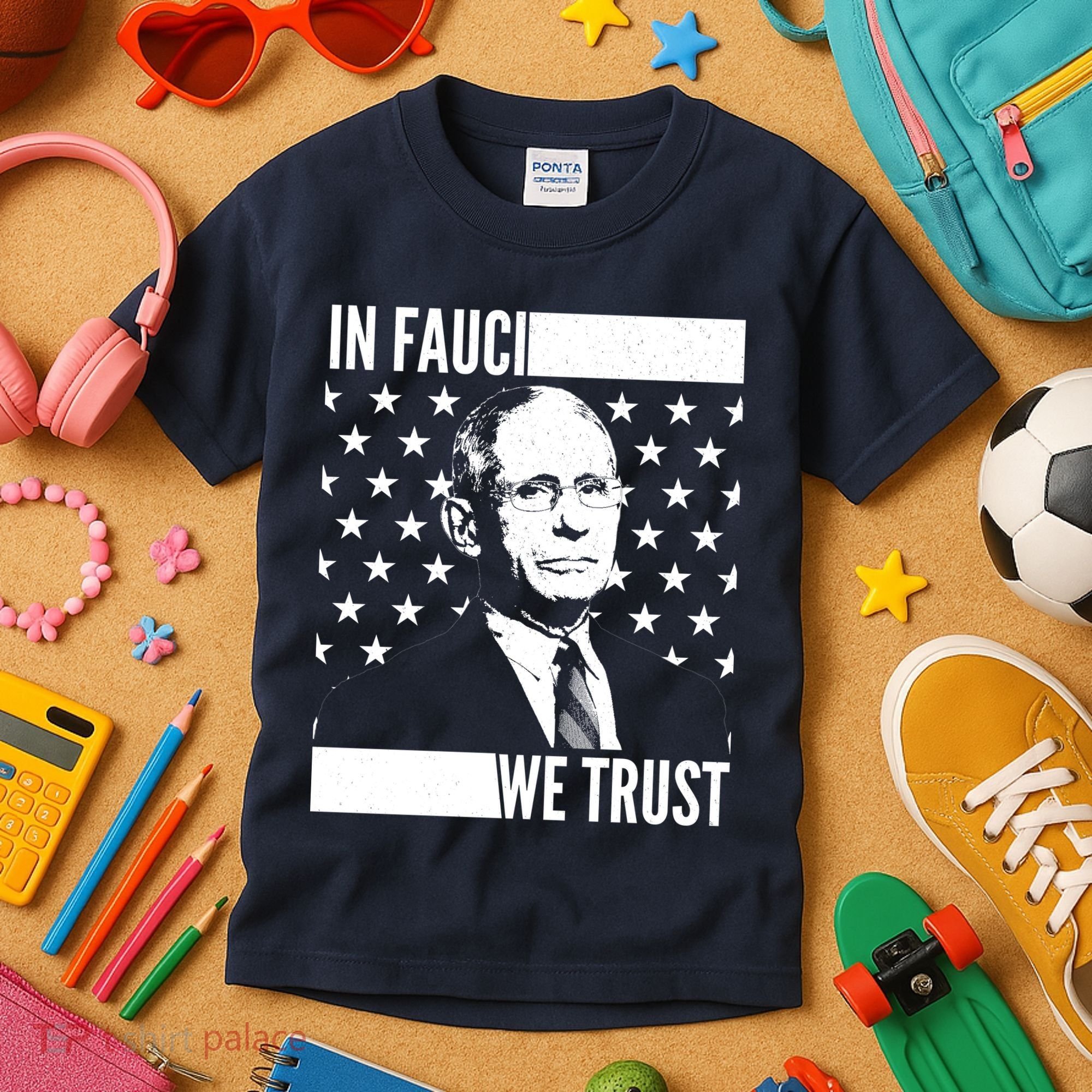 Vote In Fauci We Trust Kids T-Shirt