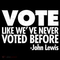 VOTE Like We've Never Voted Before John Lewis Long Sleeve Shirt thumb 2