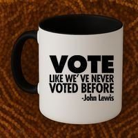 VOTE Like We've Never Voted Before John Lewis Coffee Mug thumb 2