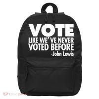 VOTE Like We've Never Voted Before John Lewis 16 in Basic Backpack thumb 0