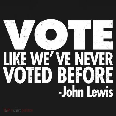 VOTE Like We've Never Voted Before John Lewis 16 in Basic Backpack