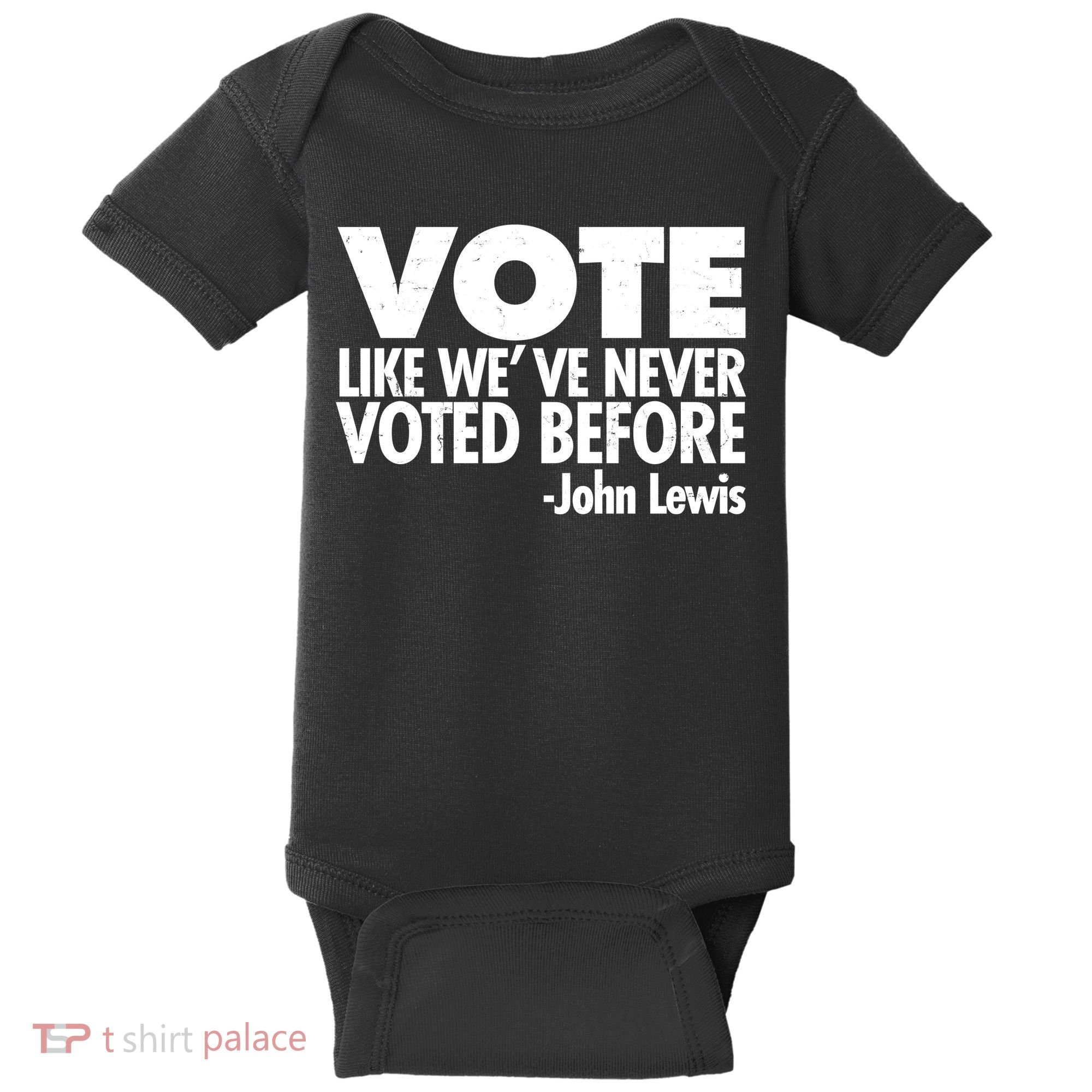 VOTE Like We've Never Voted Before John Lewis Baby Bodysuit