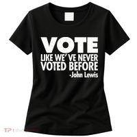 VOTE Like We've Never Voted Before John Lewis Women's T-Shirt thumb 0