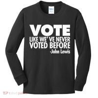 VOTE Like We've Never Voted Before John Lewis Kids Long Sleeve Shirt thumb 0