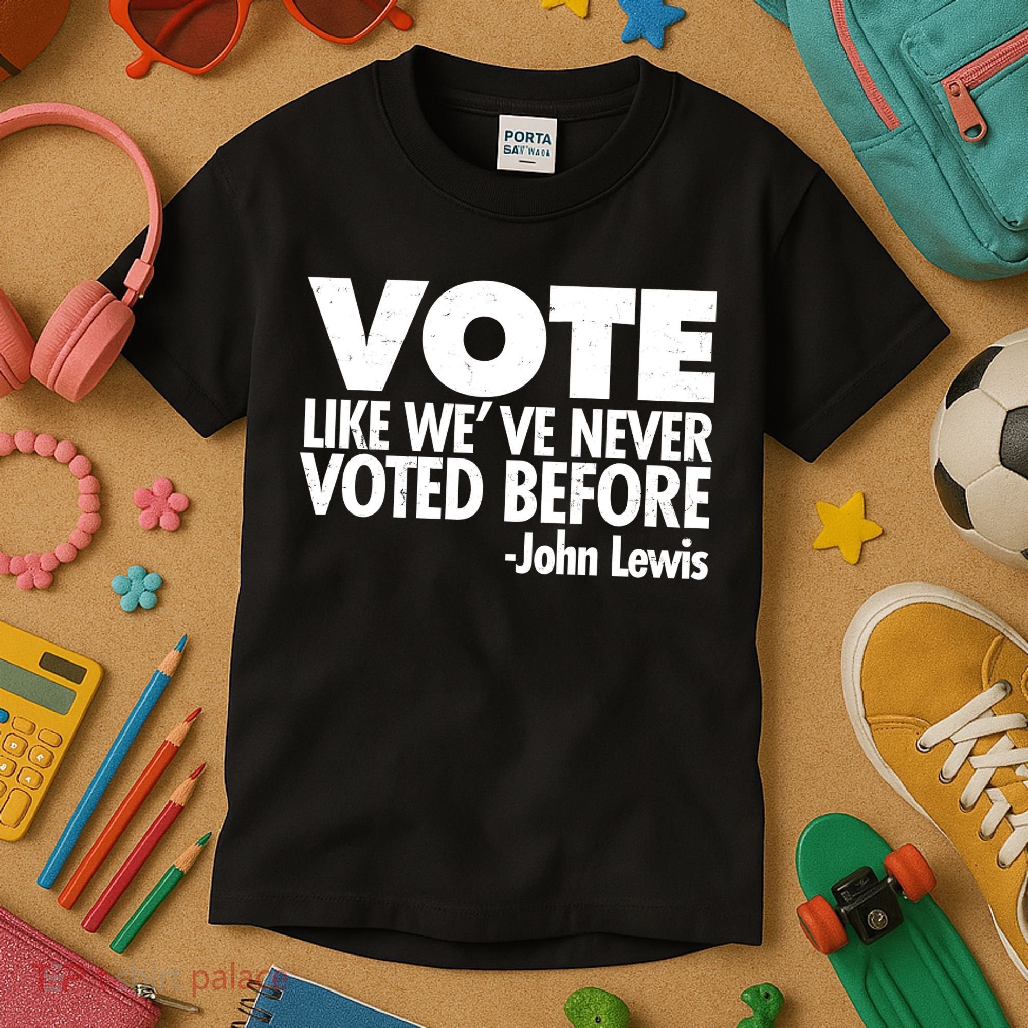 VOTE Like We've Never Voted Before John Lewis Kids T-Shirt