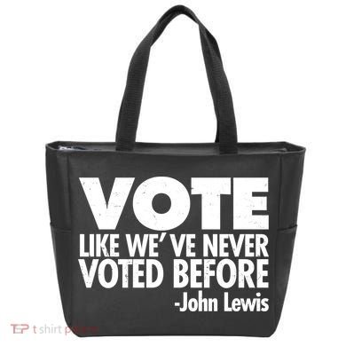 VOTE Like We've Never Voted Before John Lewis Tote Bag