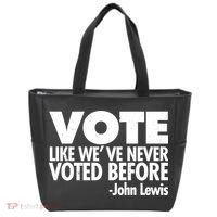 VOTE Like We've Never Voted Before John Lewis Tote Bag thumb 0