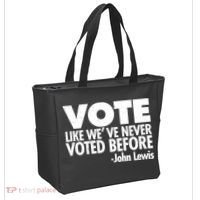 VOTE Like We've Never Voted Before John Lewis Tote Bag thumb 2