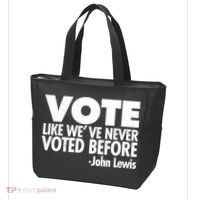 VOTE Like We've Never Voted Before John Lewis Tote Bag thumb 3