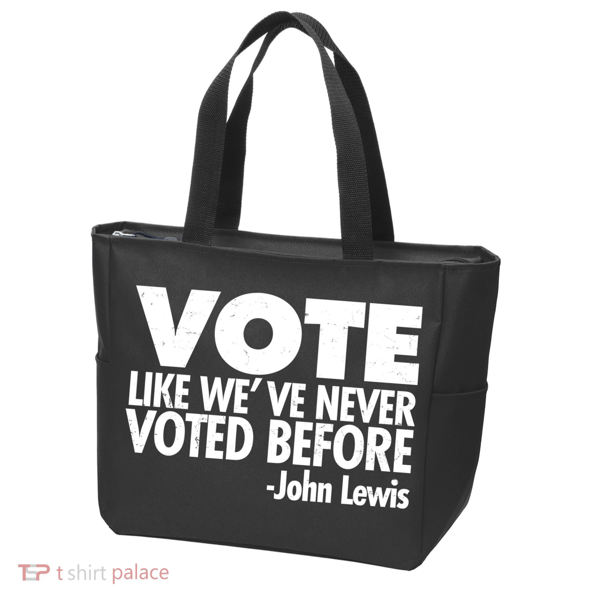 VOTE Like We've Never Voted Before John Lewis Tote Bag