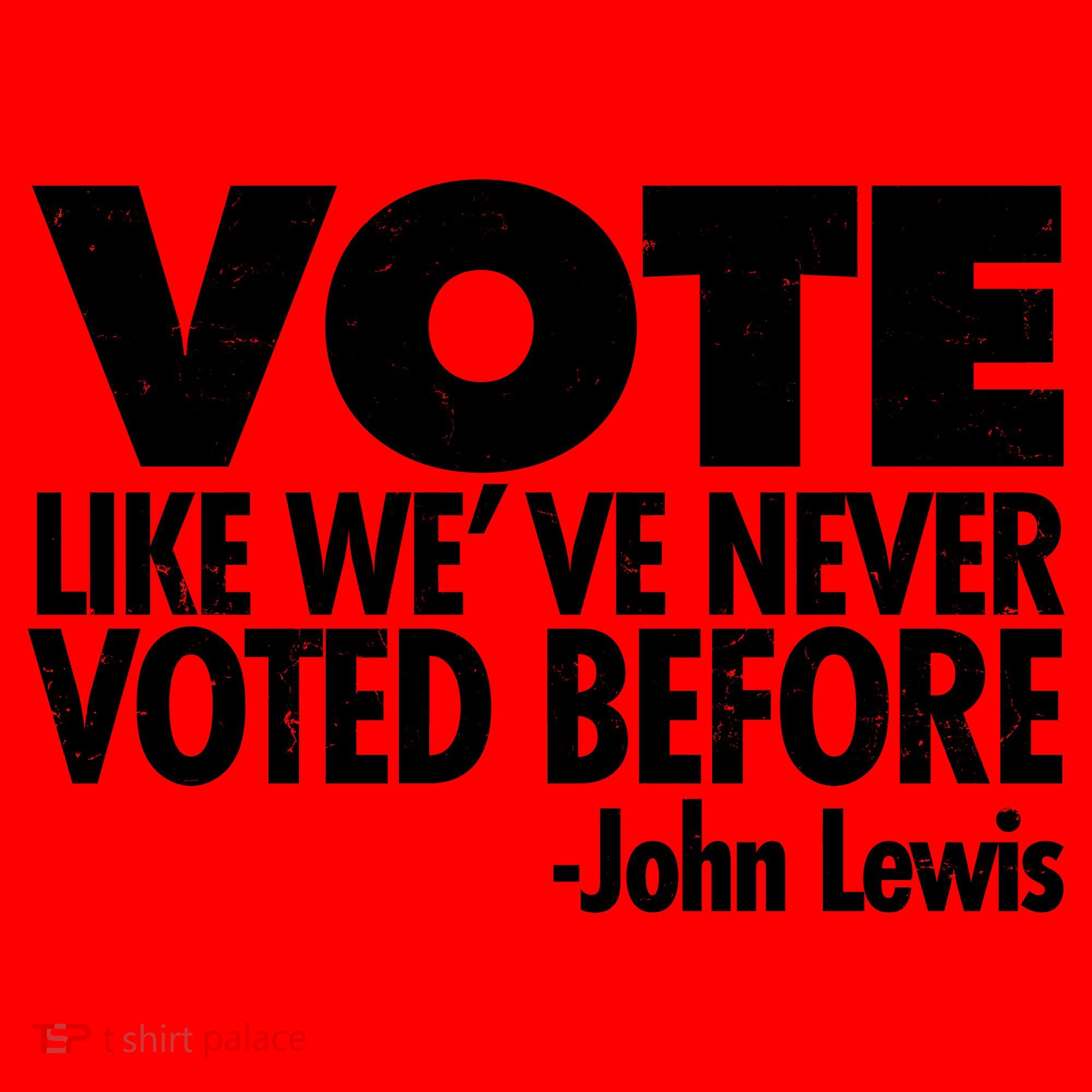 VOTE Like We've Never Voted Before John Lewis Santa Hat