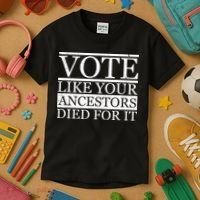 VOTE Like Your Ancestors Died For It Kids T-Shirt thumb 3