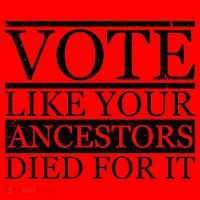 VOTE Like Your Ancestors Died For It Santa Hat thumb 1