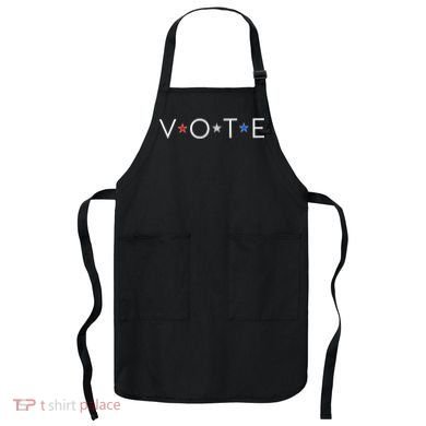 VOTE Red White Blue Stars Apron