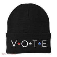 VOTE Red White Blue Stars Beanie thumb 0