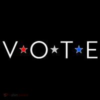 VOTE Red White Blue Stars Women's Hoodie thumb 2