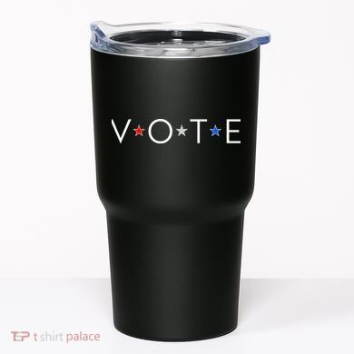 VOTE Red White Blue Stars Tumbler