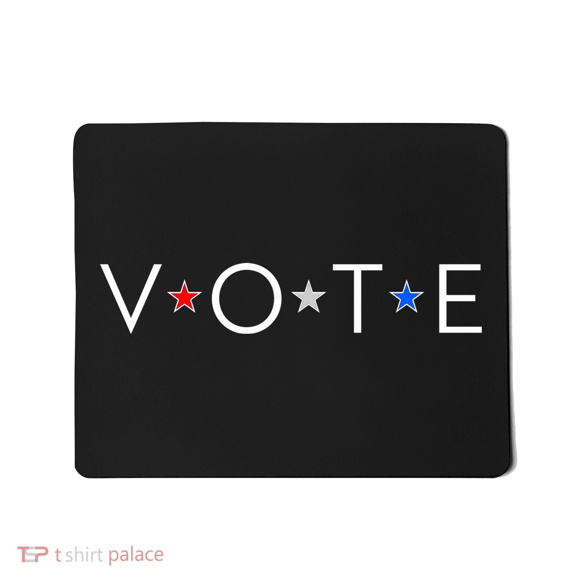 VOTE Red White Blue Stars Mousepad