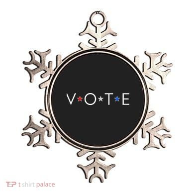 VOTE Red White Blue Stars Ornament