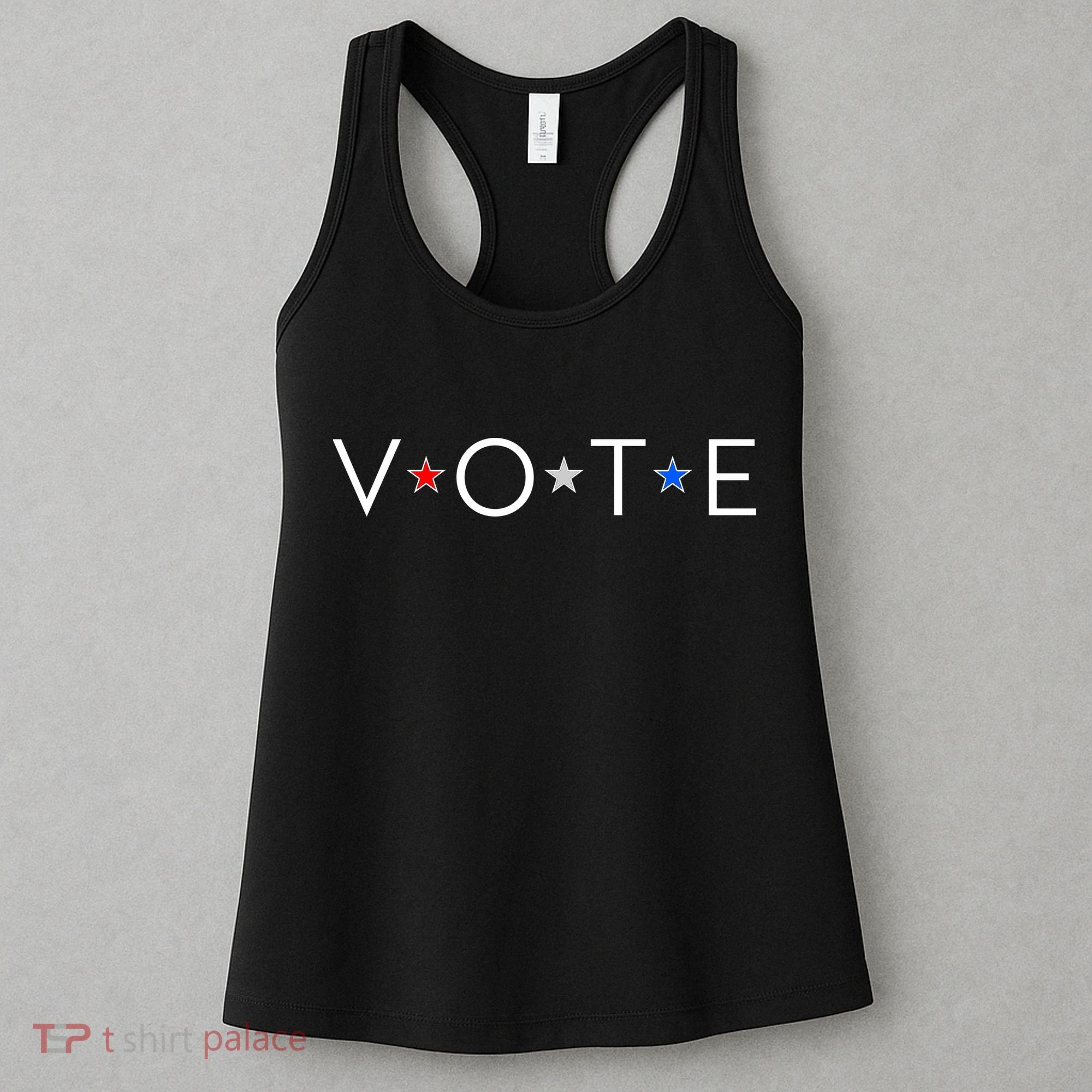 VOTE Red White Blue Stars Women's Tank Top