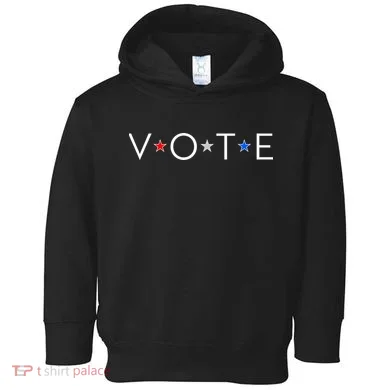 VOTE Red White Blue Stars Toddler Hoodie