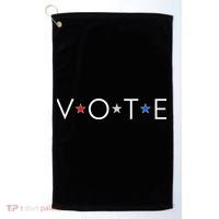 VOTE Red White Blue Stars Golf Towel thumb 0