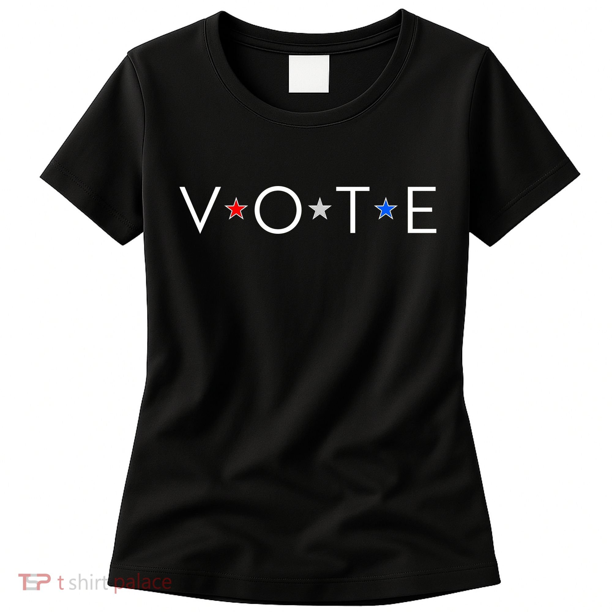 VOTE Red White Blue Stars Women's T-Shirt